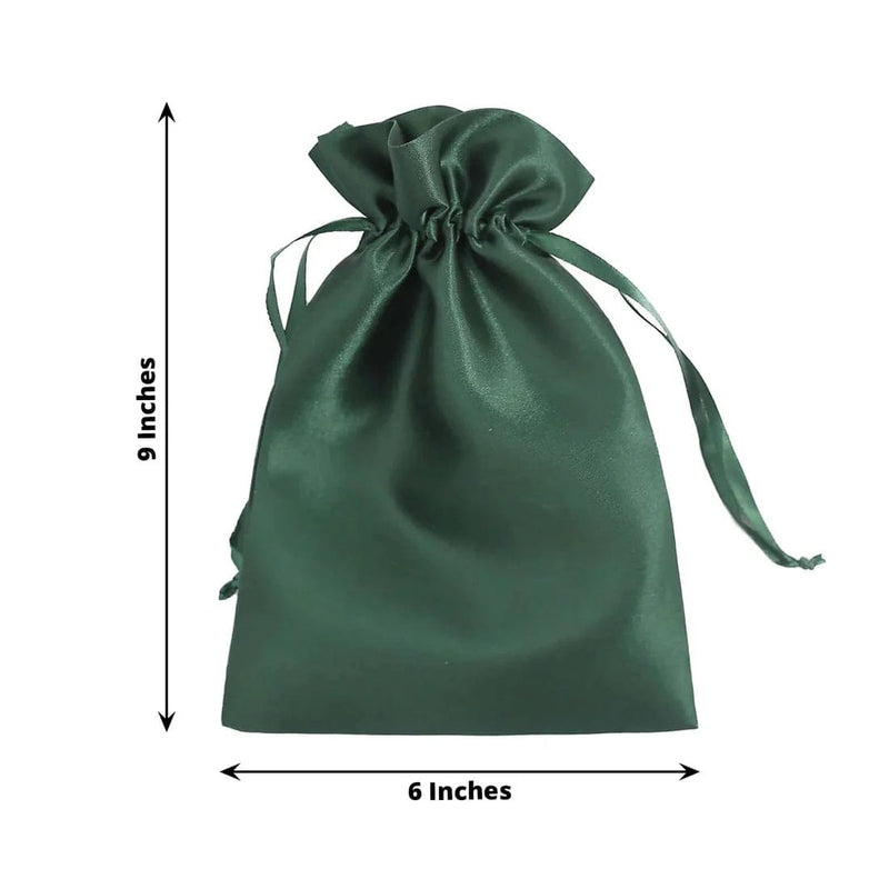 60 Satin 6" x 9" Wedding Party Favor Bags Drawstring Pouch