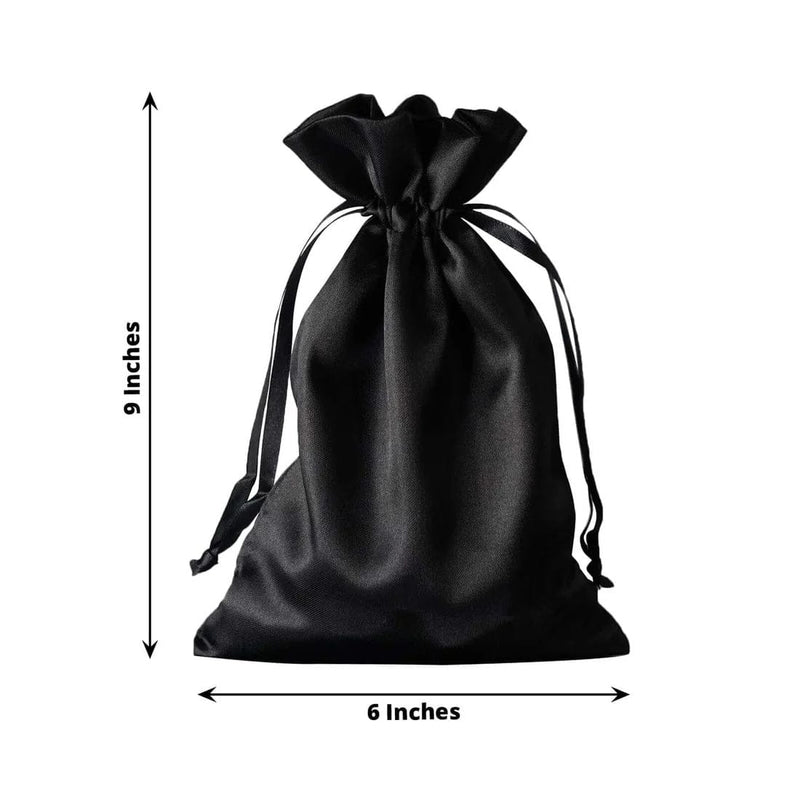 60 Satin 6" x 9" Wedding Party Favor Bags Drawstring Pouch