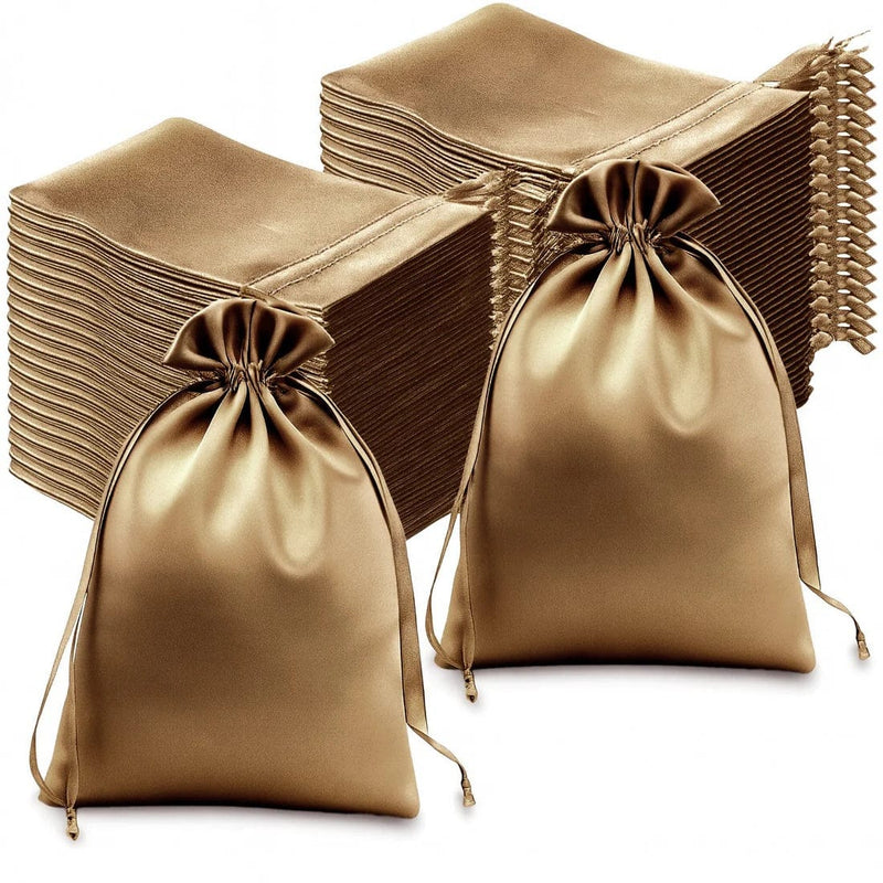 60 Satin 6" x 9" Wedding Party Favor Bags Drawstring Pouch