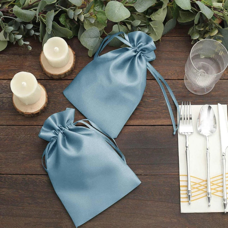 60 Satin 6" x 9" Wedding Party Favor Bags Drawstring Pouch