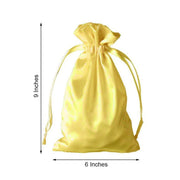 60 Satin 6" x 9" Wedding Party Favor Bags Drawstring Pouch
