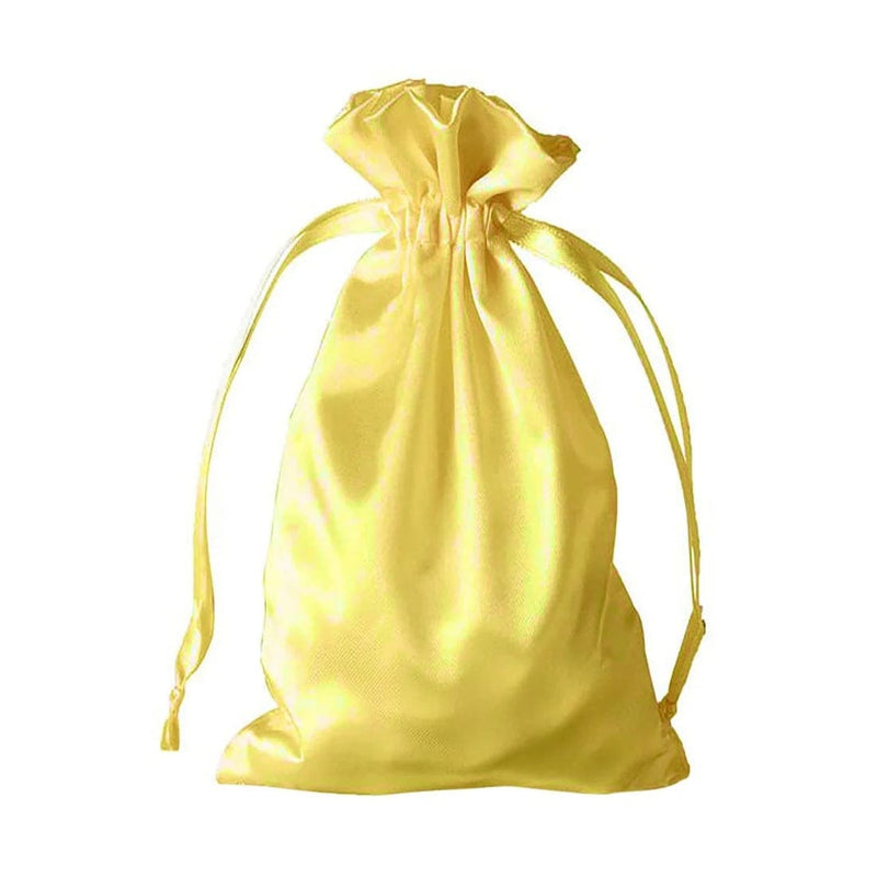 60 Satin 6" x 9" Wedding Party Favor Bags Drawstring Pouch BAG_SB_6X9_GOLD_PK60
