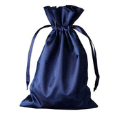 60 Satin 6" x 9" Wedding Party Favor Bags Drawstring Pouch BAG_SB_6x9_NAVY_PK60