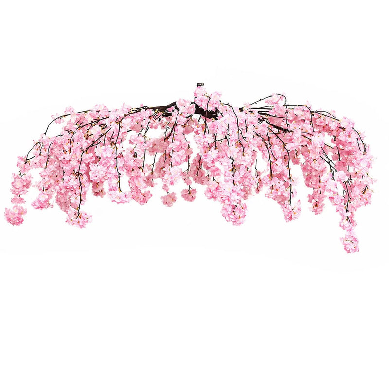 60" Silk Cherry Blossom Hanging Artificial Flower Chandelier with Interchangeable Branches ARTI_CEIL_CHR01_046