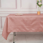 60" x 102" Accordion Metallic Crinkled Taffeta Rectangular Tablecloth