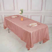 60" x 102" Accordion Metallic Crinkled Taffeta Rectangular Tablecloth