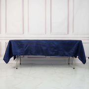 60" x 102" Accordion Metallic Crinkled Taffeta Rectangular Tablecloth