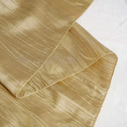 60" x 102" Accordion Metallic Crinkled Taffeta Rectangular Tablecloth