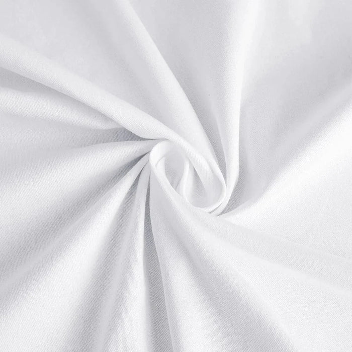 60" x 102" Cotton Blend Rectangle Tablecloth for Weddings and Events