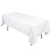 60" x 102" Cotton Blend Rectangle Tablecloth for Weddings and Events