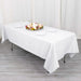 60" x 102" Cotton Blend Rectangle Tablecloth for Weddings and Events