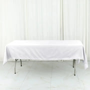 60" x 102" Cotton Blend Rectangle Tablecloth for Weddings and Events