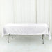 60" x 102" Cotton Blend Rectangle Tablecloth for Weddings and Events