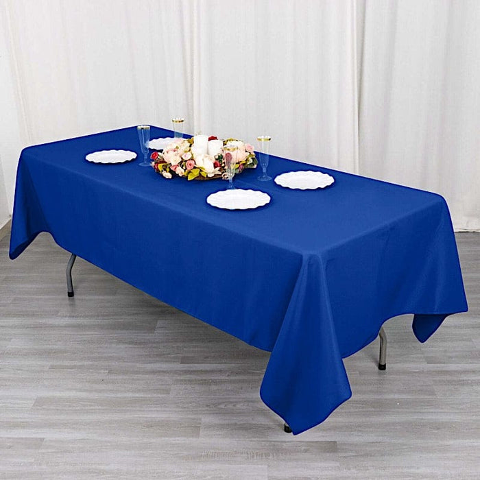60" x 102" Cotton Blend Rectangle Tablecloth for Weddings and Events