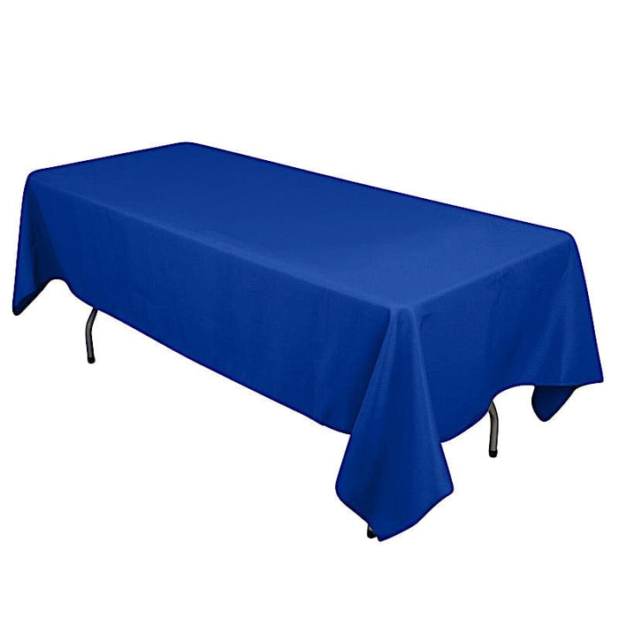 60" x 102" Cotton Blend Rectangle Tablecloth for Weddings and Events