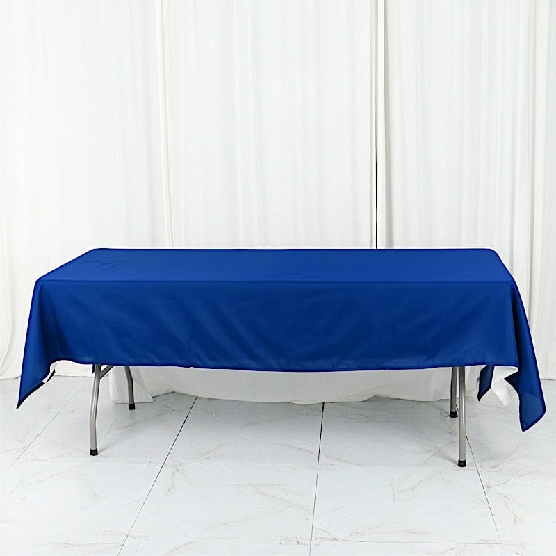60" x 102" Cotton Blend Rectangle Tablecloth for Weddings and Events