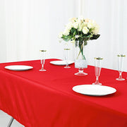 60" x 102" Cotton Blend Rectangle Tablecloth for Weddings and Events
