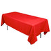 60" x 102" Cotton Blend Rectangle Tablecloth for Weddings and Events