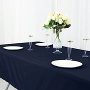 60" x 102" Cotton Blend Rectangle Tablecloth for Weddings and Events