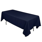 60" x 102" Cotton Blend Rectangle Tablecloth for Weddings and Events