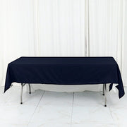 60" x 102" Cotton Blend Rectangle Tablecloth for Weddings and Events