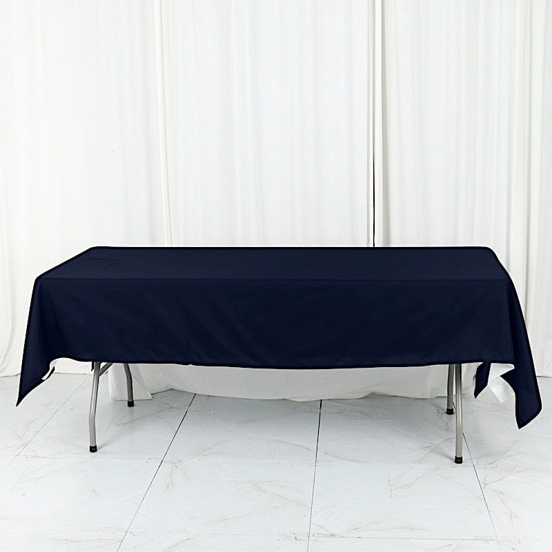 60" x 102" Cotton Blend Rectangle Tablecloth for Weddings and Events