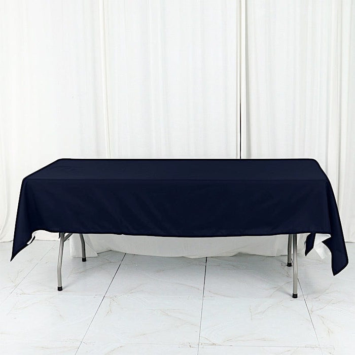 60" x 102" Cotton Blend Rectangle Tablecloth for Weddings and Events