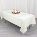 60" x 102" Cotton Blend Rectangle Tablecloth for Weddings and Events