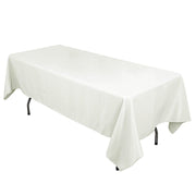 60" x 102" Cotton Blend Rectangle Tablecloth for Weddings and Events