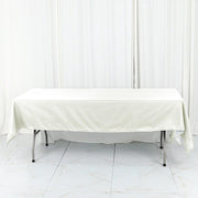 60" x 102" Cotton Blend Rectangle Tablecloth for Weddings and Events