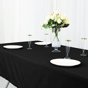 60" x 102" Cotton Blend Rectangle Tablecloth for Weddings and Events
