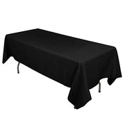 60" x 102" Cotton Blend Rectangle Tablecloth for Weddings and Events