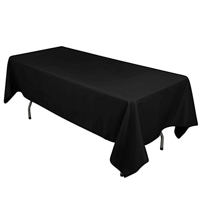 60" x 102" Cotton Blend Rectangle Tablecloth for Weddings and Events