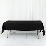 60" x 102" Cotton Blend Rectangle Tablecloth for Weddings and Events