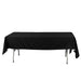 60" x 102" Cotton Blend Rectangle Tablecloth for Weddings and Events TAB_COT01_60102_BLK
