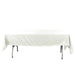 60" x 102" Cotton Blend Rectangle Tablecloth for Weddings and Events TAB_COT01_60102_IVR