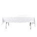 60" x 102" Cotton Blend Rectangle Tablecloth for Weddings and Events TAB_COT01_60102_WHT
