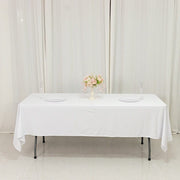 60" x 102" Fire Retardant Scuba Polyester Rectangle Tablecloth