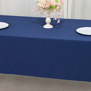60" x 102" Fire Retardant Scuba Polyester Rectangle Tablecloth