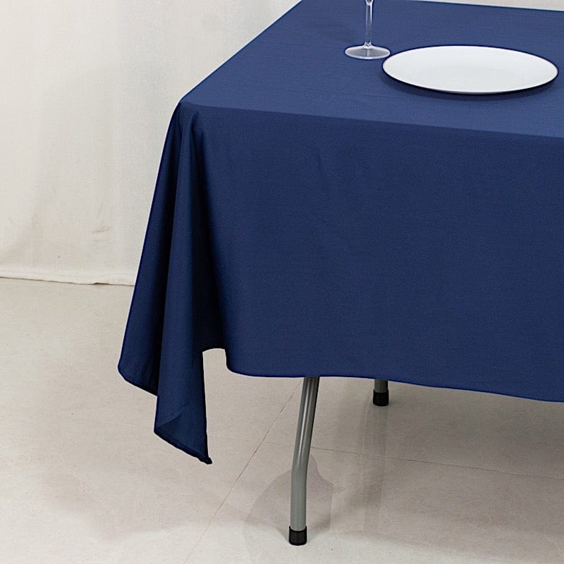 60" x 102" Fire Retardant Scuba Polyester Rectangle Tablecloth