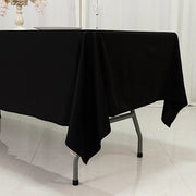 60" x 102" Fire Retardant Scuba Polyester Rectangle Tablecloth