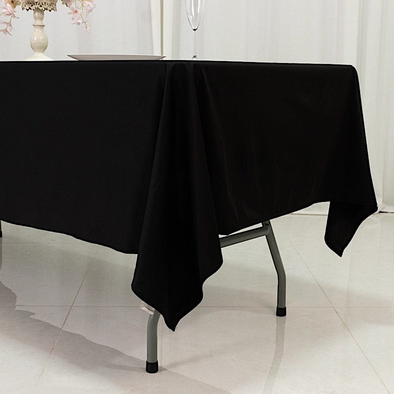60" x 102" Fire Retardant Scuba Polyester Rectangle Tablecloth