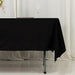 60" x 102" Fire Retardant Scuba Polyester Rectangle Tablecloth