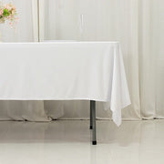 60" x 102" Fire Retardant Scuba Polyester Rectangle Tablecloth