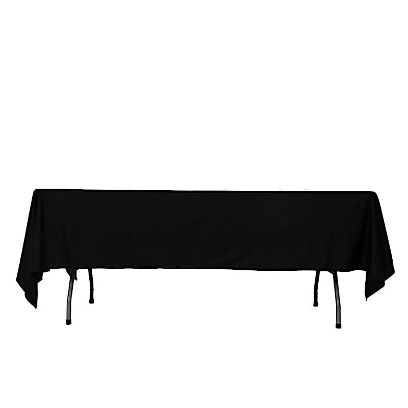 60" x 102" Fire Retardant Scuba Polyester Rectangle Tablecloth TAB_SCUBA_IFR_60102_BLK