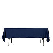 60" x 102" Fire Retardant Scuba Polyester Rectangle Tablecloth TAB_SCUBA_IFR_60102_NAVY