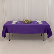 60" x 102" Lamour Satin Rectangular Tablecloth