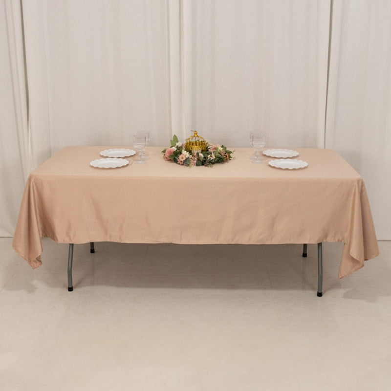 60" x 102" Lamour Satin Rectangular Tablecloth