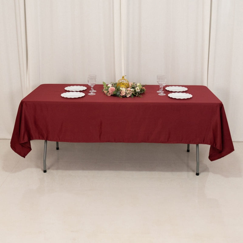 60" x 102" Lamour Satin Rectangular Tablecloth
