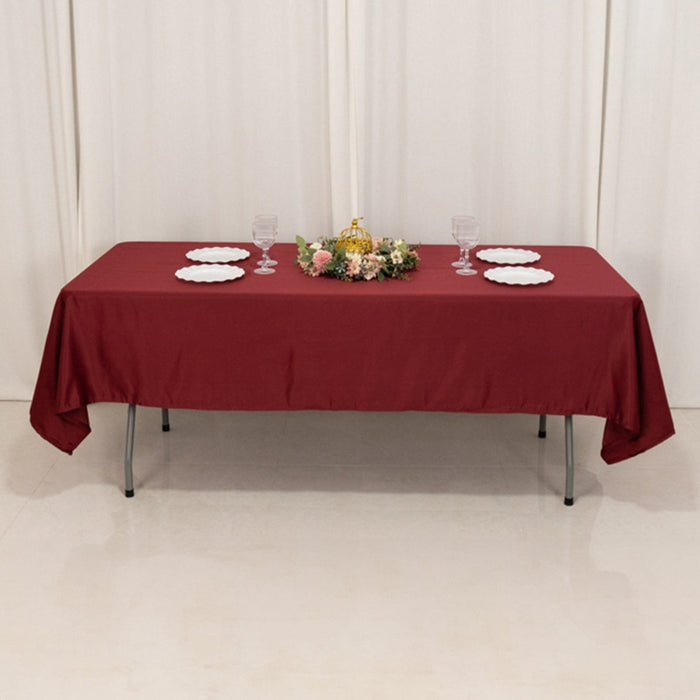 60" x 102" Lamour Satin Rectangular Tablecloth